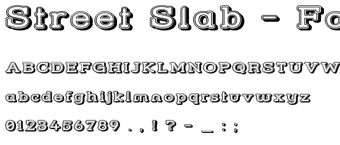 Street Slab - Fortuna Wide font